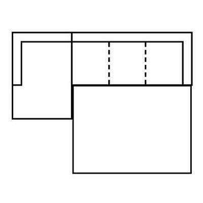 Layout B: Two Piece Sleeper Sectional 62" x 113"