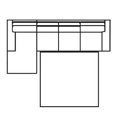 Layout D: Two Piece Sleeper Sectional  65" x 112"
